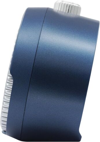 Seiko Mai Modern Non Ticking Bedroom Alarm Clock, 4 Inch, Metallic Blue/Red in Kuwait