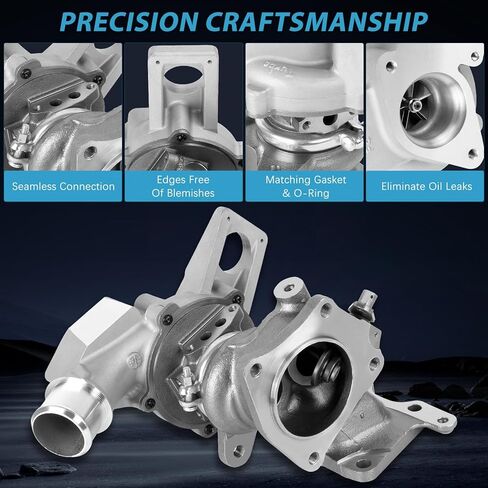 شاحن توربيني متوافق مع Honda Accord 6A0-F4-T/C 2018 2019 2020 2021 2022 2023، EX/LX/SE/Sport/Touring، مجموعة شاحن توربيني صغير 1.5L L4، استبدال 000204-0044,180810528E in Kuwait