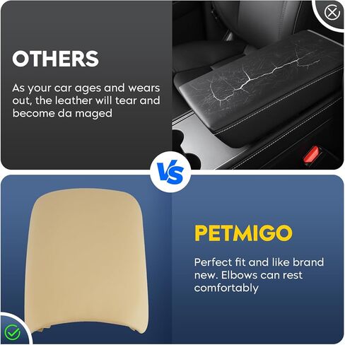 غطاء غطاء مسند ذراع وحدة التحكم المركزية باللون البيج متوافق مع Honda Civic 2006 2007 2008 2009 2010 2011 in Kuwait