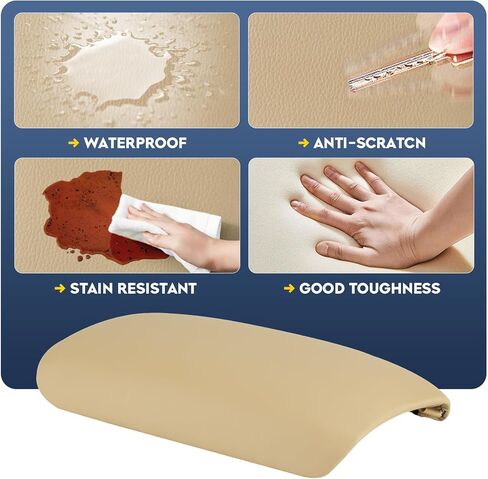 غطاء غطاء مسند ذراع وحدة التحكم المركزية باللون البيج متوافق مع Honda Civic 2006 2007 2008 2009 2010 2011 in Kuwait