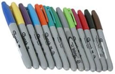 JAM Paper Sharpie Fine Point Marker - Berry - Sold Individually in Saudi Arabia