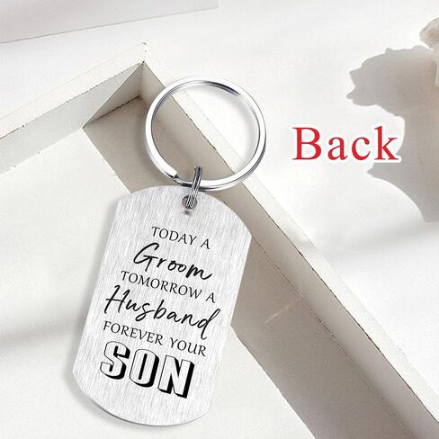 Alotozo Wedding Day Keychain - Bridal Shower Gifts for Bride Groom Groomsmen Bridesmaid Maid of Honor Father in Kuwait