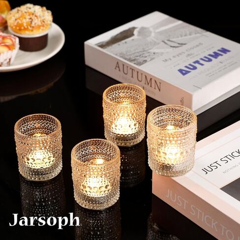 Tea Lights Candle Holder Set of 24, Clear Glass Votive Candle Holders for Table Centerpiece, Wedding Party, Christmas, Home Decor in Saudi Arabia