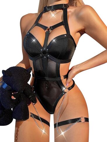 مثير تسخير عارية الذراعين شبكة محض عبودية المختنق الملابس الداخلية تيدي ارتداءها الأعلى in Kuwait