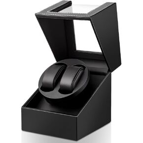 UnaMela Watch Winder for Automatic Watches: Automatic Double Watch Winder Box, Rotating Watch Case for Men and Women, Watch Rotator with Japanese Quiet Motor USB Powered