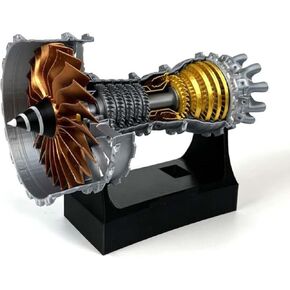 TR900 Turbofan Engine Model Aircraft Engine Kit Turbojet Engine Model Adult Gift Mechanical Science Education Toy As Shown