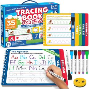 Montessori Busy Book for Toddlers Ages 3 and Up - Pre K Preschool Learning Activities Book - Autism Sensory - Kindergarten Educational Toys for 3 Year Old - My Preschool Busy Book Ages 3-4 4-8 5-7