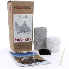 PAK342 Eco Barbante Milano Cotton Shark Maverick Crochet Amigurumi Kit