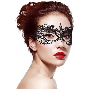 deladola Masquerade Mask for Women Halloween Lace Costume Masks for Prom Party