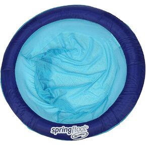 SwimWays Spring Float Papasan Pool Chair - Blue/Aqua, 8"