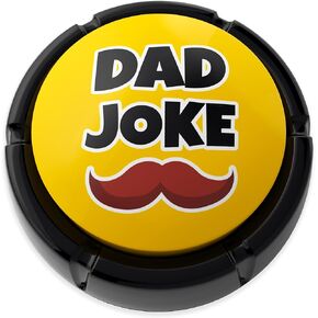 Dad Joke Button | A Gift for Fathers with 50+ Funny Dad Jokes | Novelty Talking Button Present