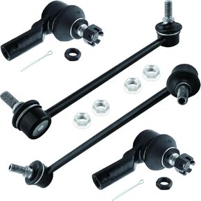 K750014 K750015 ES3388 Front Stabilizer Sway Bar Links Outer Tie Rod Ends for Kia Rio 2003-2005, Pack of 4