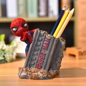 MultiFunctional Simplicity Desktop Office Pen Container Creative Collection Desk Decorations Man boy Girls Gadgets Stationery Storage Box Unique Gifts for Fans (Round shape)