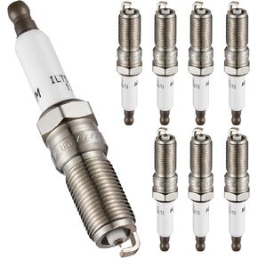 41-114 Iridium Spark Plugs 8 Pack Compatible with Cadillac Escalade ESV Chevy Camaro Silverado 1500 Suburban Tahoe Corvette GMC Sierra 1500 Yukon XL 5.3L 6.2L V8 Engine for ILTR5E11 12622441