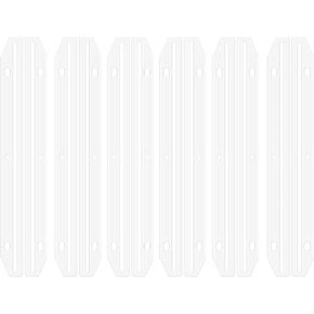 60Pcs 3 Ring Binders,Magazine Holders for Binders 3 Hole Punched Plastic Magazine Organizer Binder Accessories 3 Ring Binder Insert Strips for File Book Paper Magazine Collector, Translucent White