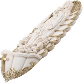 GOOHOCHY Holy Water Font Wall Hanging Decor Entrance Catholic Religious Holy Water Container