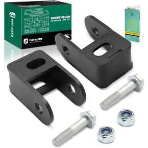 YHTAUTO 1-3 inch Front and 2-4 inch Rear Leveling Lift Kit, Torsion Keys & Shock Extenders w/Hardware Fits 2011-2020 Chevy & GMC Models, Silverado & Sierra 2500/3500 HD, 4x4, Suspension Leveling Kit