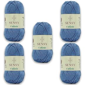 Sensy Calinia Yarn,%100 Mercerized Giza Cotton Yarn, Amigurumi Yarn, 134 Yards, Gauge 2 Fine (Purple)