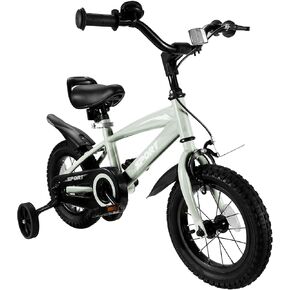 Kids Bike for Boys Girls Ages 2-5 Years Old 12 Inch Kid Bike with Removable Training Wheels Sturdy Frame Adjustable Seat Handbrake & Coaster Brake