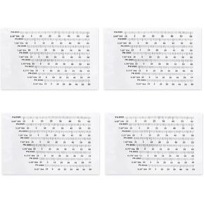 4Pcs 8985 Harmonic Balancer Timing Tape for Engines, 5.25" to 8.00", Stickers for Ensuring Ignition Timing