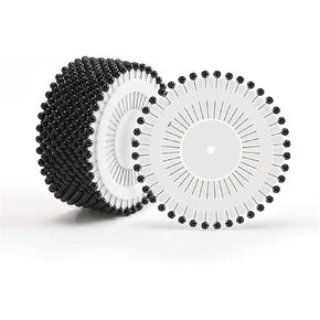 240 Pieces Multicolor Sewing Pins Straight Quilting Pearl Head Pins for Christmas and Other Crafts Making (Black)
