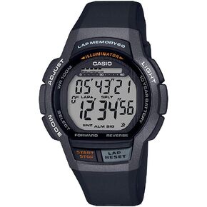 Casio Men's WS-1000H-1AVCF 10- Year Battery Digital Display Quartz Black Watch