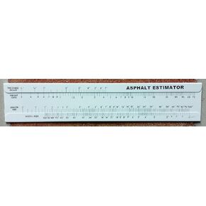 Asphalt Sliderule Calculator Estimator