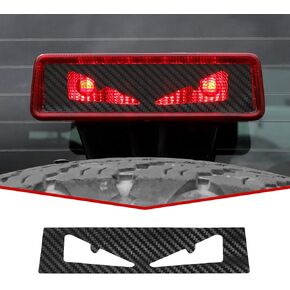 JeCar Third Brake Light Decal Carbon Fiber High Mount 3rd Brake Light Sticker Fit for Jeep Wrangler JK JKU 2007-2018