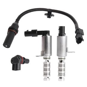 Intake+Exhaust Camshaft Position Actuator+Camshaft Sensor+Engine Crankshaft Sensor Kit Fit for Hyundai, for Kia 2027-2021 2.0 L Replace ‎24375-2El00 39350-2E200 39180-2B000