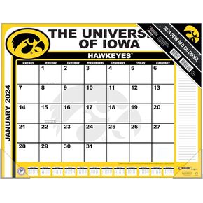 TURNER SPORTS Iowa Hawkeyes 2025 22x17 Desk Calendar (25998061492)