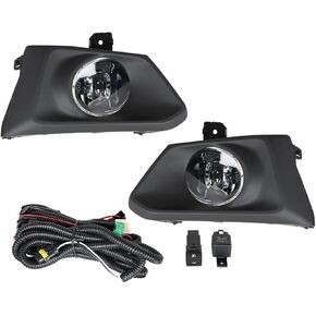 labwork Fog Lights Assembly Replacement for Nissan Altima 2019 2020 Clear Lens with Front Bumper Bezel Wires Switch Bulbs Kit Left+Right Side 2615589929 2615089929
