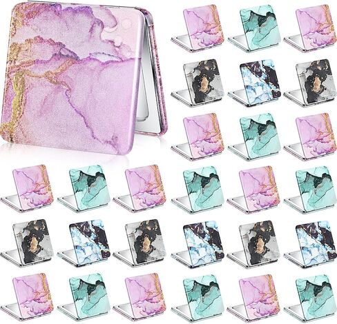 Cindeer Compact Mirror Bulk Small Purse Mirror Portable Pocket Hand Mirror Double Sided Magnifying Makeup Mirror Square with 2X 1x Magnification for Girls Woman Mother Travel(20 Pcs) in Kuwait