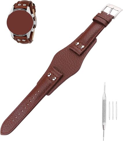 Leather 22mm men Watch Bands Compatible Fit for Fossil CH2564 CH2565 CH2573 CH2574 CH2587 CH2592 Replacement Silicone Watch Strap Wirstband Bracelet For Men and Women in Saudi Arabia