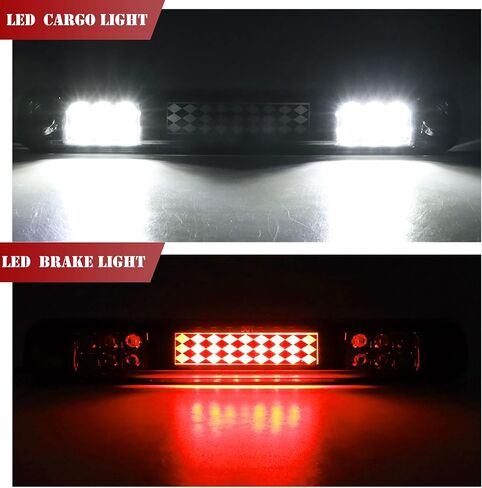 ضوء الفرامل الثالث الثالث، ضوء إيقاف عالي للتركيب لسيارة 1994-1998 تشيفي سيلفرادو / 1988-1998 شيفروليه C1500 C2500 C3500 (عدسة واضحة) in Kuwait