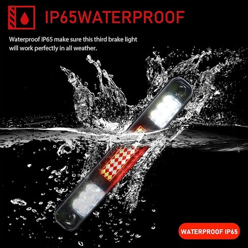 ضوء الفرامل الثالث الثالث، ضوء إيقاف عالي للتركيب لسيارة 1994-1998 تشيفي سيلفرادو / 1988-1998 شيفروليه C1500 C2500 C3500 (عدسة واضحة) in Kuwait