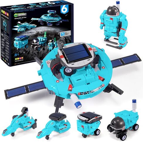 STEM Projects for Kids Age 8-12, Science Kits for Boys, Solar Robot Space Toys Gifts for 8-14 Year Old Teen Boys Girls, 120Pcs Building Experiments Robots for Teenage Ages 9 10 11 12. in Saudi Arabia