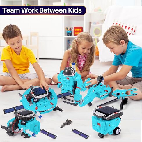 STEM Projects for Kids Age 8-12, Science Kits for Boys, Solar Robot Space Toys Gifts for 8-14 Year Old Teen Boys Girls, 120Pcs Building Experiments Robots for Teenage Ages 9 10 11 12. in Saudi Arabia