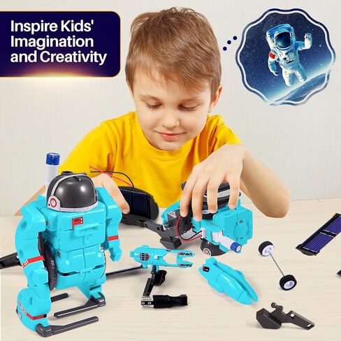 STEM Projects for Kids Age 8-12, Science Kits for Boys, Solar Robot Space Toys Gifts for 8-14 Year Old Teen Boys Girls, 120Pcs Building Experiments Robots for Teenage Ages 9 10 11 12. in Saudi Arabia