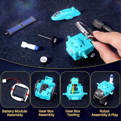 STEM Projects for Kids Age 8-12, Science Kits for Boys, Solar Robot Space Toys Gifts for 8-14 Year Old Teen Boys Girls, 120Pcs Building Experiments Robots for Teenage Ages 9 10 11 12. in Saudi Arabia