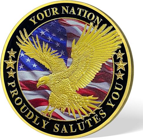 100 PCS Military Challenge Coin Thank You for Your Service (100) in Kuwait