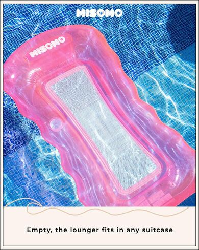 XL Adult Mesh Pool Lounger Miami Beach Pink - Beverly Hills Pool Ring with Drink Holder in Saudi Arabia