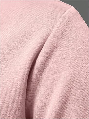 Men's Color Block Long Sleeve Sweatshirts Button Front Half Placket Collar Pullover Tops in Saudi Arabia