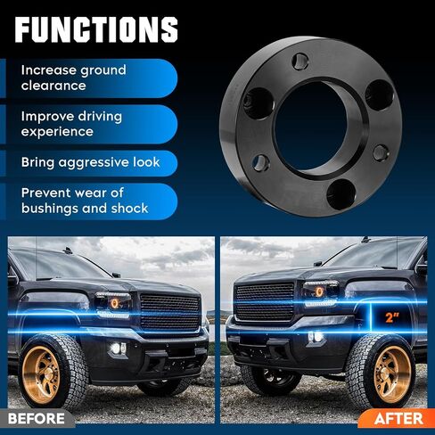 Youxmoto 1.5'' Front Leveling Lift Suspension Kit Strut Spacers Fit for Ford F-150 2004-2023, Expedition 2003-2017, Fit for Lincoln Mark LT 2006-2008 in Saudi Arabia