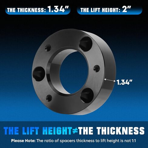 Youxmoto 1.5'' Front Leveling Lift Suspension Kit Strut Spacers Fit for Ford F-150 2004-2023, Expedition 2003-2017, Fit for Lincoln Mark LT 2006-2008 in Saudi Arabia
