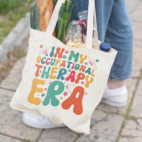 Occupational Therapist Gifts,OT Gifts, Occupational Therapist Canvas Tote Bags for Women, Reusable Grocery Bags in Saudi Arabia