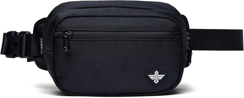 Fortuna Crossbody Fanny Pack Waterproof Casual Daypack Sling Bag (Jet Black) in Kuwait