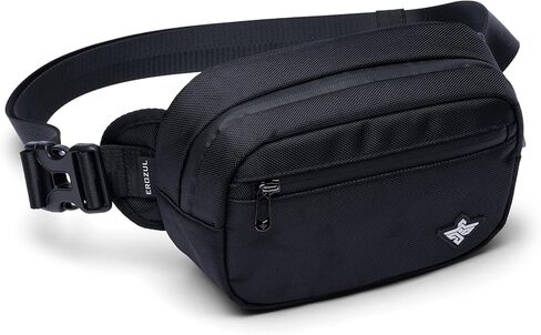 Fortuna Crossbody Fanny Pack Waterproof Casual Daypack Sling Bag (Jet Black) in Kuwait