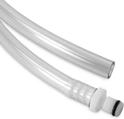 LeLuv Clear Hose and 1/4 inch Barbed Male Fitting for Vacuum Pumps 24 inch Length Collapse-Resistant in Saudi Arabia