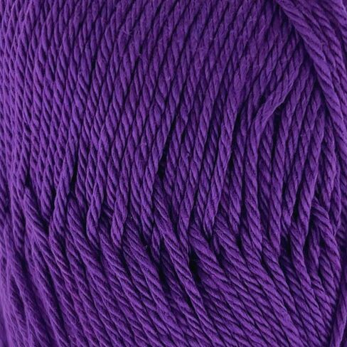 Sensy Calinia Yarn,%100 Mercerized Giza Cotton Yarn, Amigurumi Yarn, 134 Yards, Gauge 2 Fine (Purple) in Kuwait