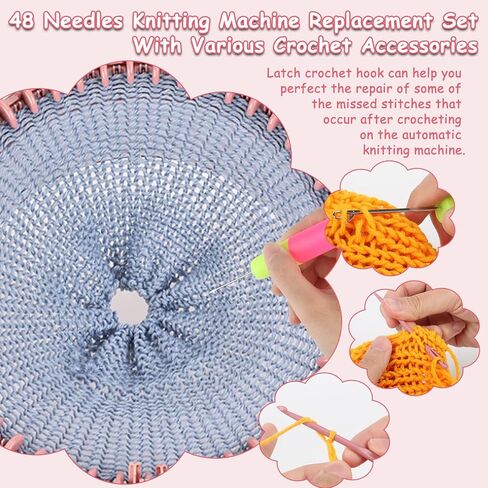 Coopay Knitting Machine Accessories Replacement Set, 27PCS Knitting Machine Replacement Parts Compatible with Sentro 48 Needles Knitting Machines, Easy-to-Replace Knitting Machine Accessories in Saudi Arabia